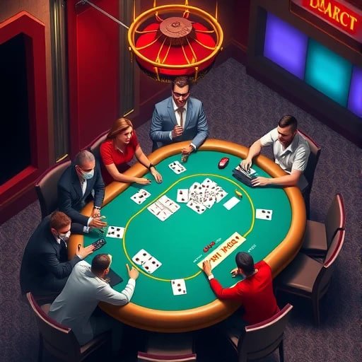 kawin 777 VIP Roulette spinning wheel with multiple player bets visible on the table